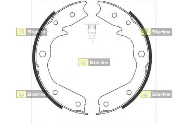 Тормозные колодки ручника STARLINE BC 08970