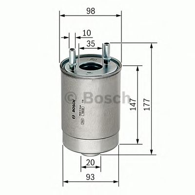 Топливный фильтр BOSCH F 026 402 067