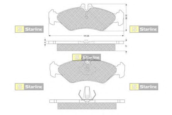 Тормозные колодки STARLINE BD S191