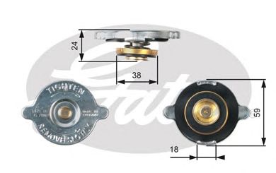 Пробка радиатора GATES RC111