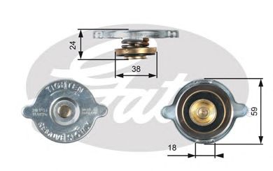 Пробка радиатора GATES RC125