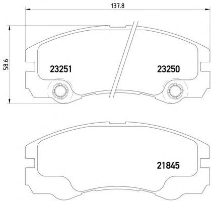 Тормозные колодки TEXTAR 2325001