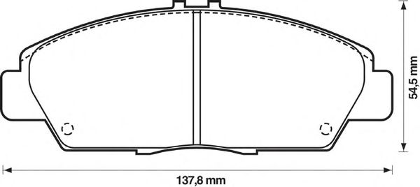 Тормозные колодки JURID 572350J