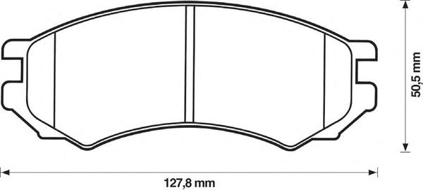 Тормозные колодки BENDIX 571400B