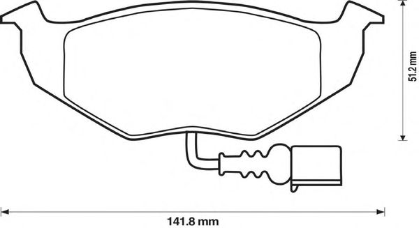 Тормозные колодки BENDIX 573111B