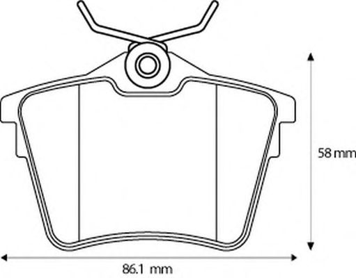 Тормозные колодки BENDIX 573133B