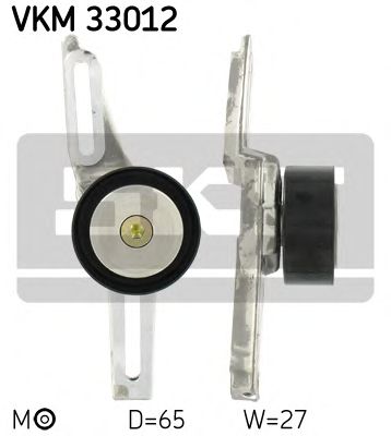 Натяжной ролик поликлинового ремня SKF VKM 33012