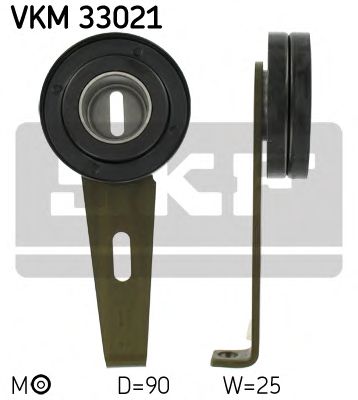 Натяжной ролик поликлинового ремня SKF VKM 33021