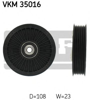 Направляющий / паразитный ролик  поликлинового ремня SKF VKM 35016