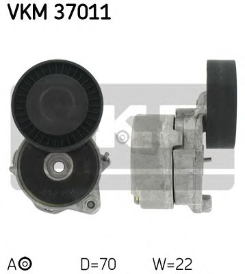 Натяжной ролик поликлинового ремня SKF VKM 37011