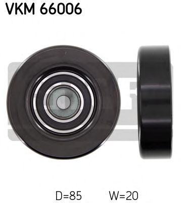 Направляющий / паразитный ролик поликлинового ремня SKF VKM 66006