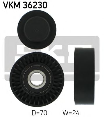 Направляющий / паразитный ролик поликлинового ремня SKF VKM 36230