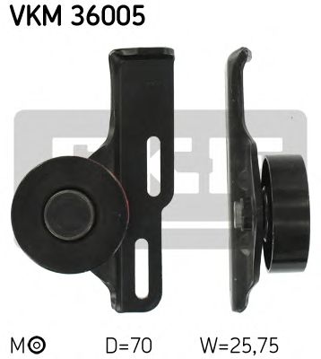 Натяжной ролик поликлинового ремня SKF VKM 36005