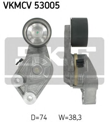 Натяжной ролик поликлинового ремня SKF VKMCV 53005