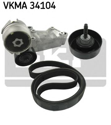 Комплект поликлинового ремня SKF VKMA 34104