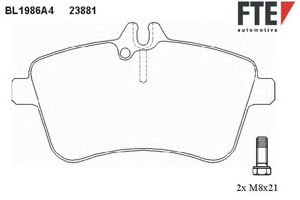 Тормозные колодки FTE BL1986A4