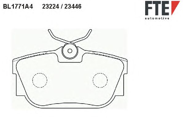 Гальмівні колодки FTE BL1771A4