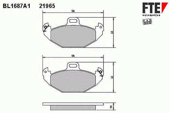 Тормозные колодки FTE BL1687A1