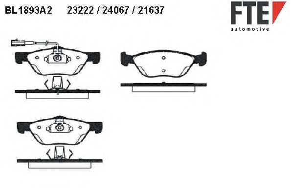 Тормозные колодки FTE BL1893A2