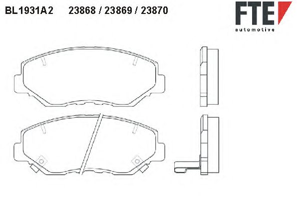 Тормозные колодки FTE BL1931A2