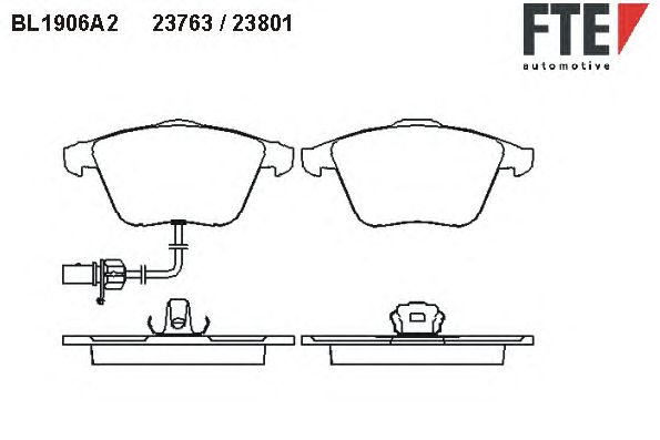 Тормозные колодки FTE BL1906A2