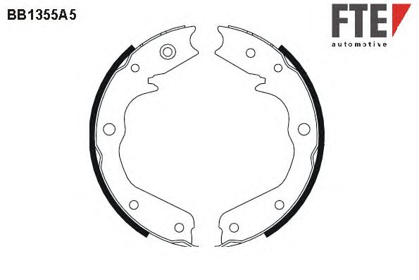 Тормозные колодки ручника FTE BB1355A5