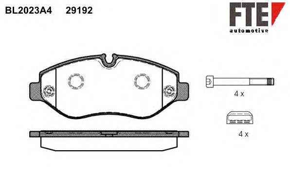 Тормозные колодки FTE BL2023A4