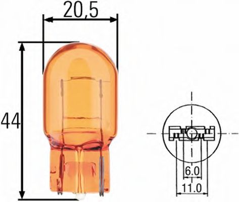 Лампа накаливания, фонарь указателя поворота HELLA 8GP 009 021-002