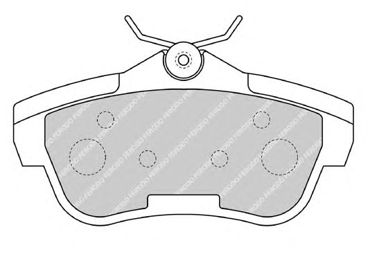 Тормозные колодки FERODO FVR1772