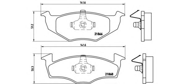 Тормозные колодки BREMBO P 85 031