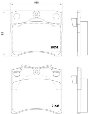 Тормозные колодки MINTEX MDB1822