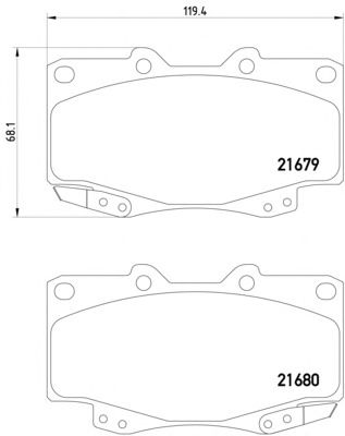 Тормозные колодки MINTEX MDB2203