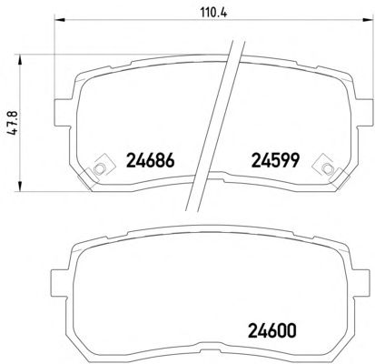 Тормозные колодки MINTEX MDB2922