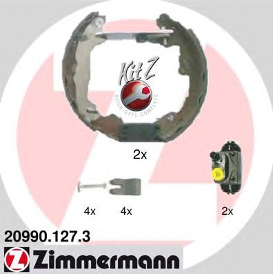 Тормозные колодки ZIMMERMANN 20990.127.3