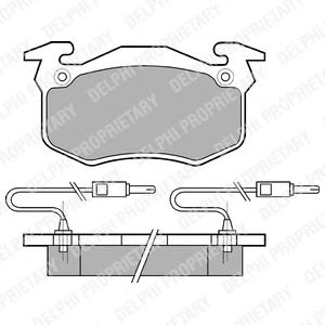 Тормозные колодки DELPHI LP382