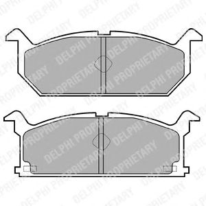 Тормозные колодки DELPHI LP528