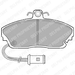 Тормозные колодки DELPHI LP559