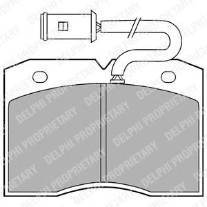 Тормозные колодки DELPHI LP863