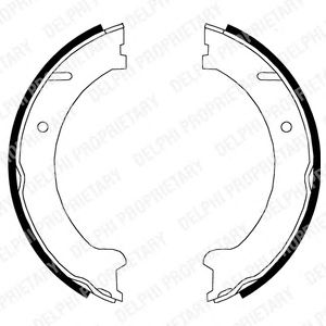 Тормозные колодки ручника DELPHI LS1832