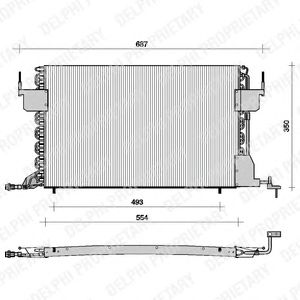 Радиатор кондиционера DELPHI TSP0225021