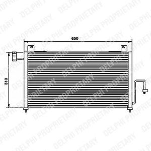 Радиатор кондиционера DELPHI TSP0225428