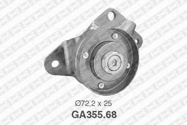 Натяжной ролик поликлинового ремня SNR GA355.68
