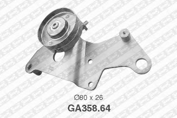 Натяжной ролик поликлинового ремня SNR GA358.64
