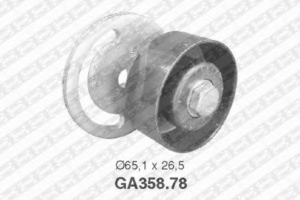 Натяжной ролик поликлинового ремня SNR GA358.78