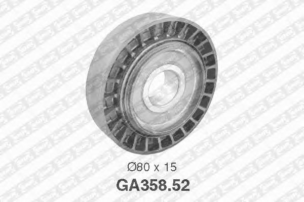Направляющий / паразитный ролик  поликлинового ремня SNR GA358.52