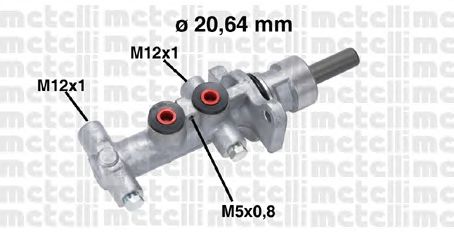 Главный тормозной цилиндр METELLI 05-0768
