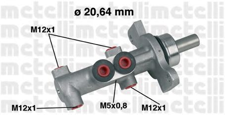 Головний гальмівний циліндр METELLI 05-0422