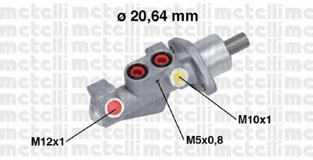 Головний гальмівний циліндр METELLI 05-0750