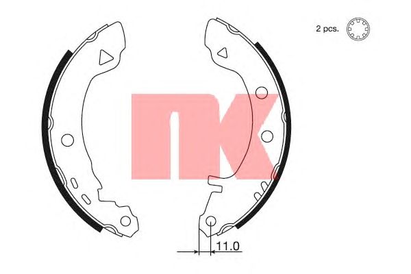 Тормозные колодки NK 2710487