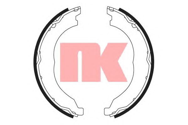 Тормозные колодки ручника NK 2719754